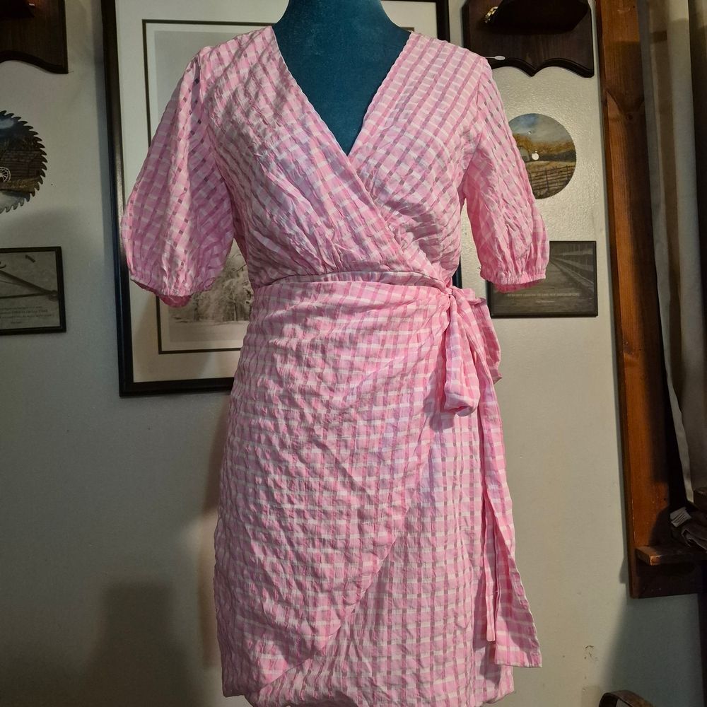 ​NWT Princess Polly Zoe Jane Mini Dress Pink Gingham